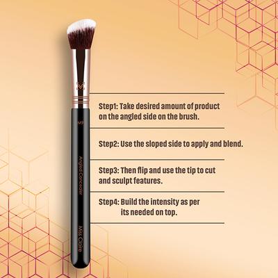 Miss Claire M9 - Angled Concealer Brush (Rose Gold) 1's - Eye Brush