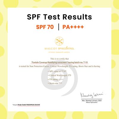 Foxtale SPF 70 Gel-Cream Sunscreen for Oily Skin with PA ++++ & Niacinamide 50ml - Face Sunscreen