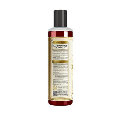 KHADI NATURAL SANDALWOOD & HONEY BODY WASH 210 ml - Shower Gels & Body Wash