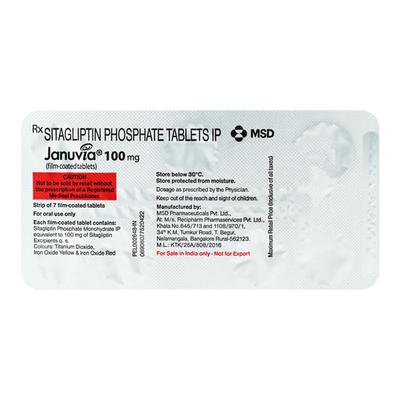 Januvia 100mg Tablet 7'S - Diabetes-Ant