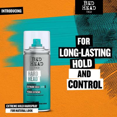 Bed Head Tigi Hard Head Hair Spray with Extreme Hold and Natural Shine Finish 100 ml - Hair Sprays & Mists