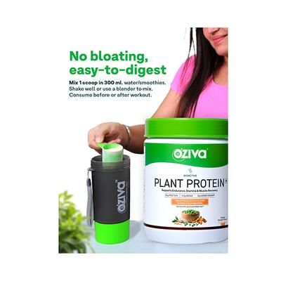 Oziva Bioactive Plant Protein (25G Vegan Protein) For Endurance & Muscle Recovery Plant-Based Protein (500G, Strawberry) 1's - Multi-Vitamins