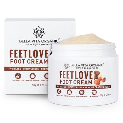 Bella Vita Organic Feet Love Foot Cream Softens, Hydrates Dry Feet 50 gm - Foot Creams & Lotions