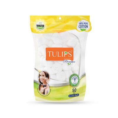 TULIPS Premium Cotton Balls 50's - Cotton Buds & Balls