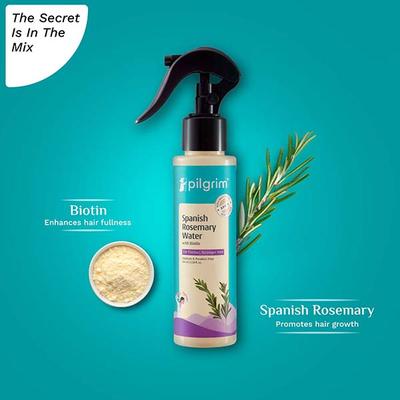 Pilgrim Spanish Rosemary Water With Biotin for Thicker Stronger Hair 100 ml - Hair Serums