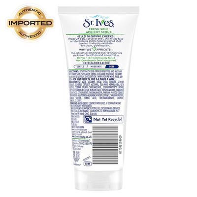 St. Ives Fresh Skin Apricot Face Scrub 170 gm - Scrubs & Exfoliants