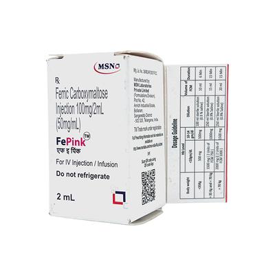 FEPINK 100mg Injection 2ml - Iron Supplement/Anaemia-Vma