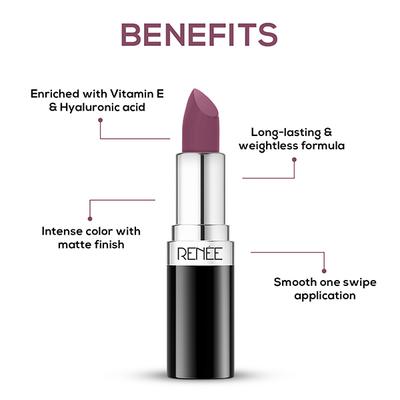 Renee Stunner Matte Lipstick - Lotus Lady 4 gm - Lipsticks
