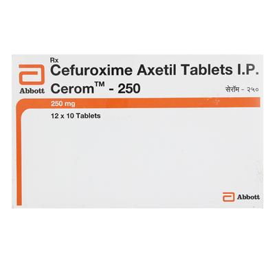 Cerom 250mg Tablet 10'S - Bacterial Infections-Cep
