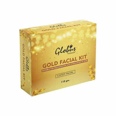 Globus Naturals Gold Facial Kit For Illuminating Skin 110 gm - Facial Kits