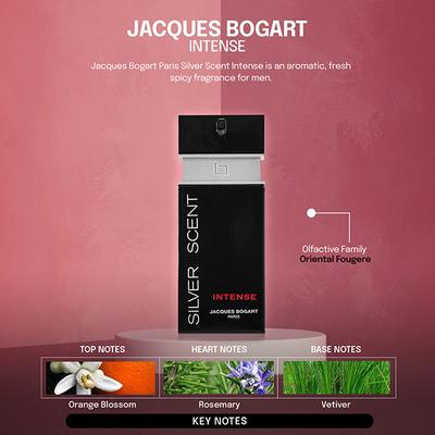 Jacques Bogart Silver Scent Intense Eau de Toilette 200 ml - Men Perfumes (Edt/Edp)