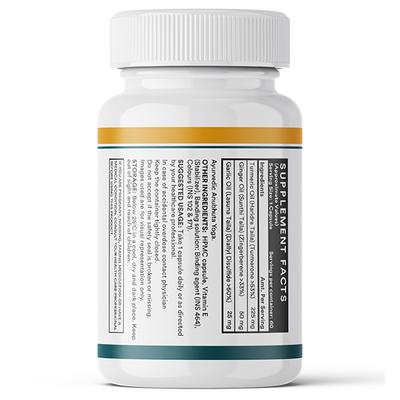 INLIFE Turmeric Ginger & Garlic Oil Veg Capsule 60's - Vitamin C