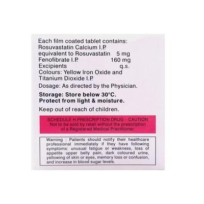 Novastat TG 5mg Tablet 10'S - High Cholesterol-Dys