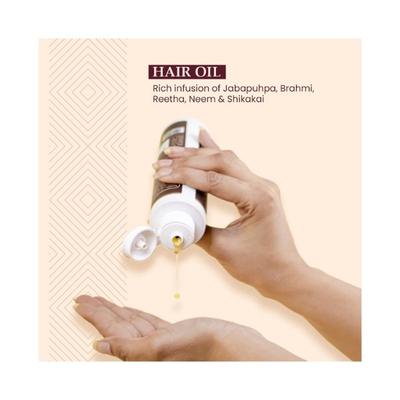Mother Sparsh 30 Herbs Hair Oil For Dry & Damaged Hair, Jabapushpa, Karipatta & Reetha 200 ml - Hair Oils