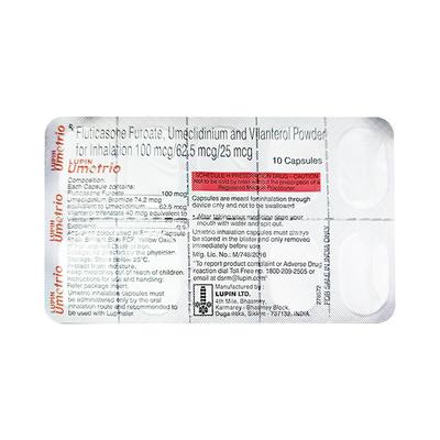 UMETRIO Capsule 10's - Asthma/COPD-Ast