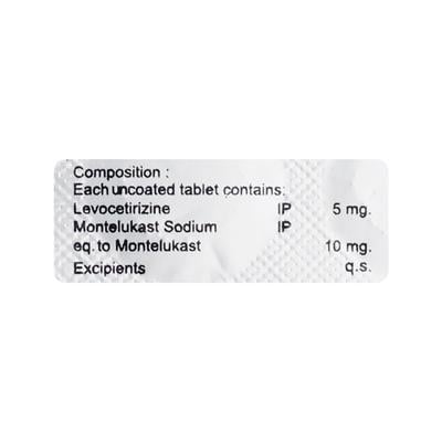 MONTUKAST L Tablet 10's - Allergies-Ant