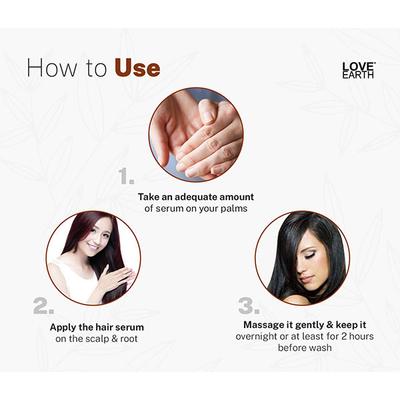 Love Earth Hair Serum Combo Enriched With Essential Oils & Herbal Extracts 100 gm - Hair Serums