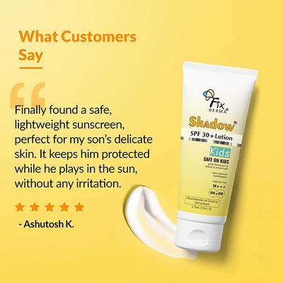 Fixderma Shadow SPF 30+ Lotion For Kids 75 ml - Body Sunscreen