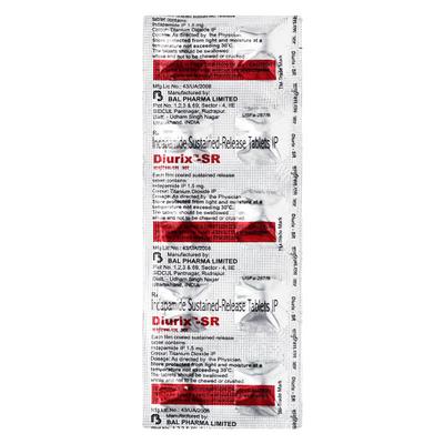 Diurix SR 1.5mg Tablet 10'S - Hypertension-Diu
