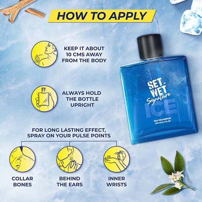 Set Wet Signature Eau De Parfum Ice 100 ml - Men Perfumes (Edt/Edp)