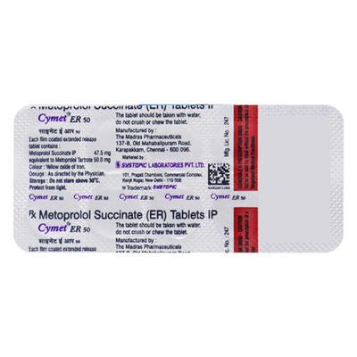 Cymet ER 50mg Tablet 10'S - Hypertension-Bet
