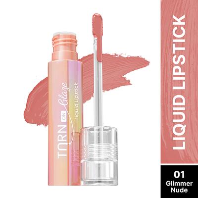 Swiss Beauty Select Turn On Glaze Liquid Lipstick, Vinyl-Like-Shine Glimmer Nude 3 ml - Liquid Lipsticks