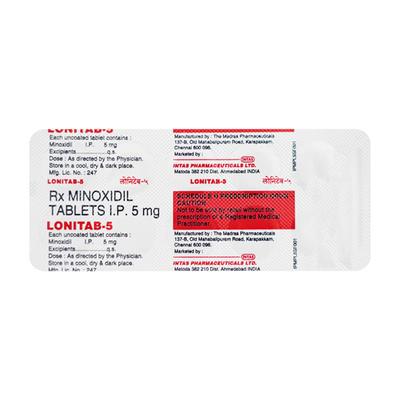 Lonitab 5mg Tablet 10'S - Hypertension-Oah