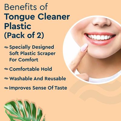GUBB Plastic Tongue Cleaner 2s 50 gm - Floss & Tongue Cleaners