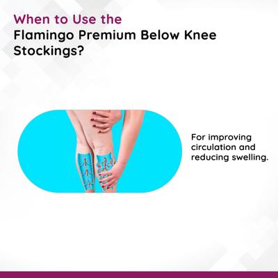 Flamingo Premium Below Knee Stockings (OC2073) (XXL) 1's - Knee/Leg Supports