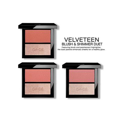 GA-DE Velveteen Blush & Shimmer Duet 46 Blush &glow 7.4 gm - Blushes