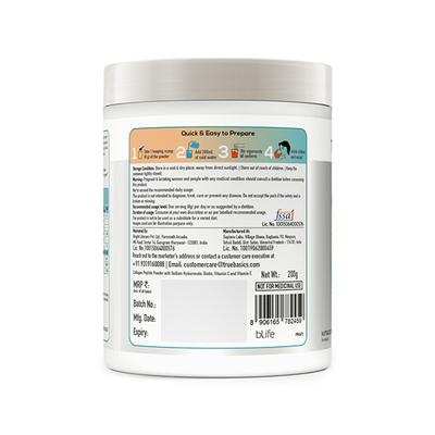 Hk Vitals Truebasics Collaskin, Marine Collagen Peptides for Youthful Glowing Skin, Orange 200 gm - Hair & Skin