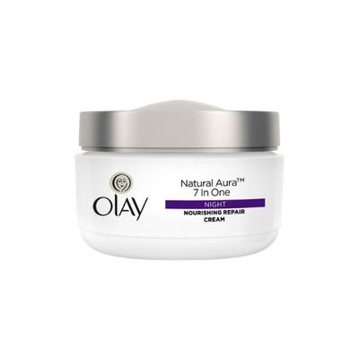 Olay Natural Aura 7 In One Night Cream with Vitamin B3, Pro B5, E 50gm - Face Moisturizers