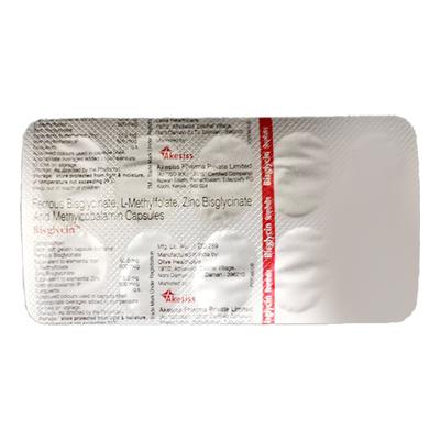 BISGLYCIN Capsule 10's - Iron Supplement/Anaemia-Vma