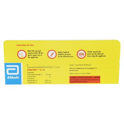 KENACORT NEW 0.1% Paste 7.5gm - Oral Care - P-Mou