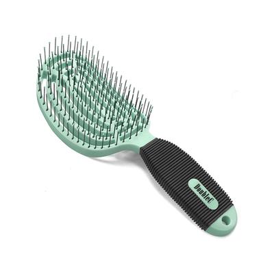 NuWay 4HAIR U.S. Patented Detangler Hair Brush for Men & Women - Mint Green - Detangling DoubleC 1s 1's - Hair Brushes