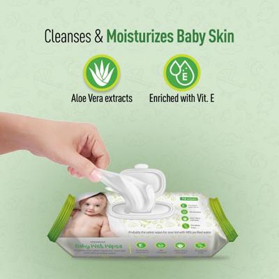 BodyGuard Premium Baby Wet Wipes with Aloe Vera Extract 72's - Diapers & Wipes