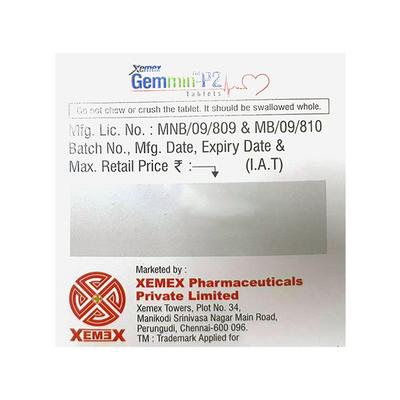 GEMMIN P 2 Tablet 15's - Diabetes-Ant