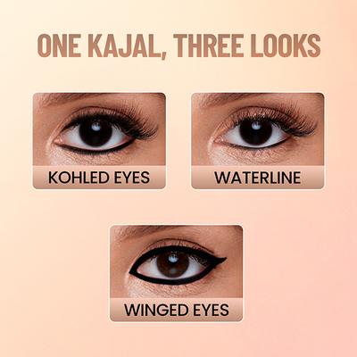Swiss Beauty You & Eye Power Black Kajal - Twin Pack 0.3 gm - Kajal & Kohls