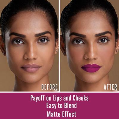 Lakme 9 To 5 Weightless Lip & Cheek Color Magenta Kiss 9 Gm - Lipsticks