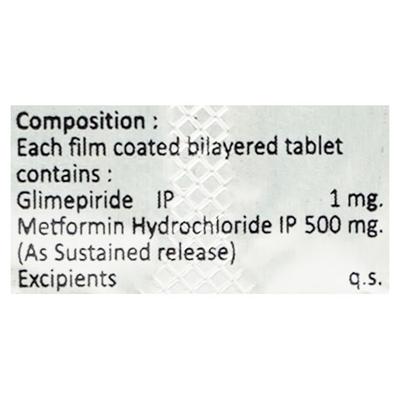 AXIGLIM M 1mg Tablet 10's - Diabetes-Ant