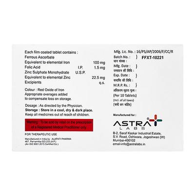 FEFORON ZXT Tablet 10's - Iron Supplement/Anaemia-Vma