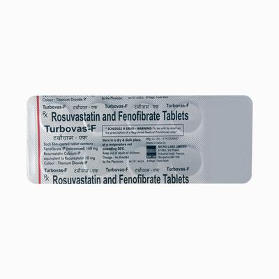 Turbovas F Tablet 10'S - High Cholesterol-Dys