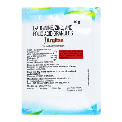 Argitas Orange Flavour sugar free Granules 10gm - Supplements-Sup