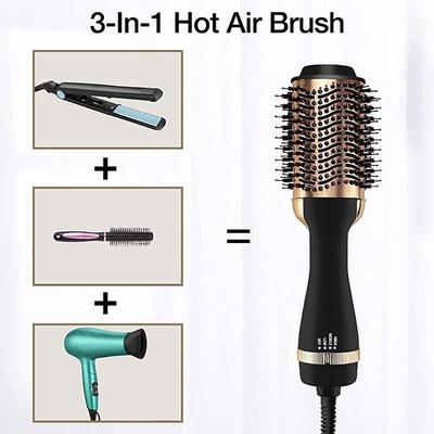 Bronson Professional Blow Hair Dryer Brush Hot Air One Step Dryer Styler & Straightener 12's - Straighteners