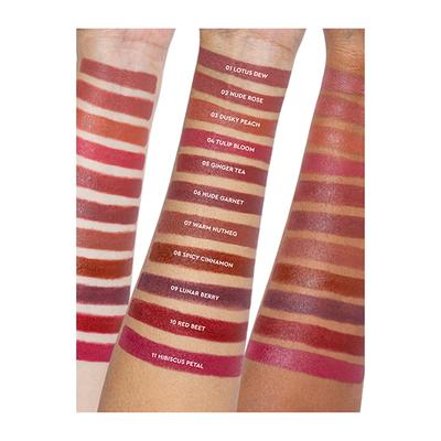 KIRO Lush Moist Matte Lipstick Macadamia Oil & Moringa Oil - Hibiscus Petal 11 4.2gm - Lipsticks