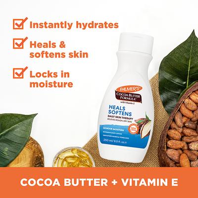 Palmer's Cocoa Butter formula with Vitamin E HEALS SOFTENS Daily Skin Therapy Body Lotion, 250ml - Stretch Mark Cream