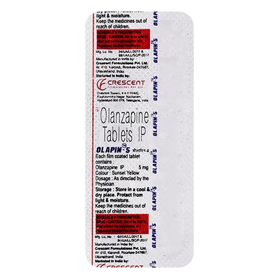 Olapin 5mg Tablet 10'S - Schizophrenia-Aps