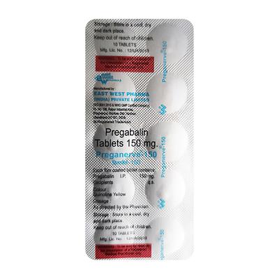 PREGANERVE 150mg Tablet 10's - Neuropathic Pain-Dru
