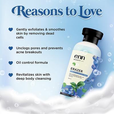 ENN Erazer 1% Salicylic Acid Body Wash 300 ml - Shower Gels & Body Wash