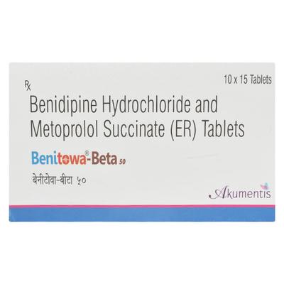 BENITOWA BETA 50mg Tablet 15's - Hypertension-Cal